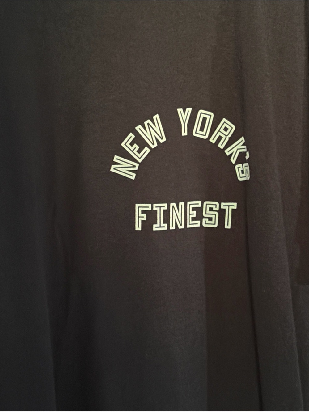 Black 'New York's Finest' Graphic Tee